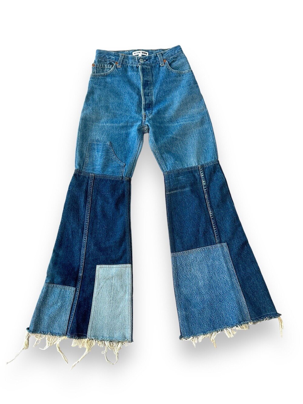 Re/Done Levi's Vintage Patchwork Flare Jeans Women's 24 Bell Bottoms 1:1 $1050